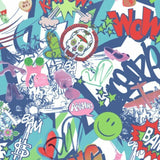 Printed Spandex Bang Bam Pop Art Graphic