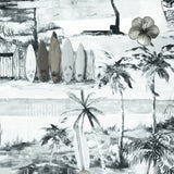 Printed Spandex Surfers Beach Tropical
