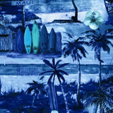 Printed Spandex Surfers Beach Tropical