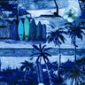 Printed Spandex Surfers Beach Tropical
