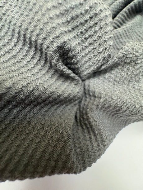 Cotton Elastane Rib Knit Gray