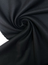 Black Bonded Wool Tweed