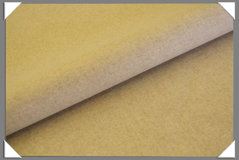 Tan Wool Nylon Melton Fabric - Tan, 58/60" Width