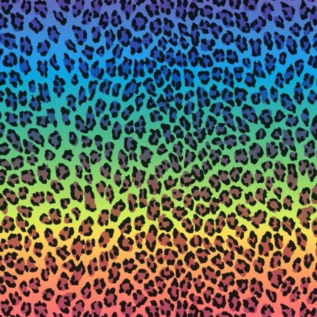 Printed Spandex Mini Leo Ombre Horiz