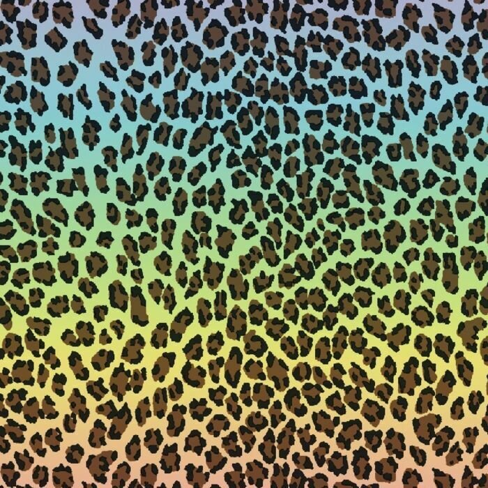 Printed Spandex Mini Leo Ombre Horiz