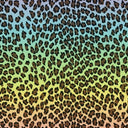 Printed Spandex Mini Leo Ombre Horiz