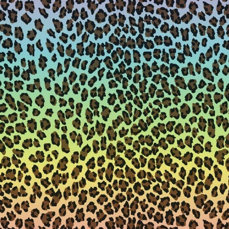 Printed Spandex Mini Leo Ombre Horiz