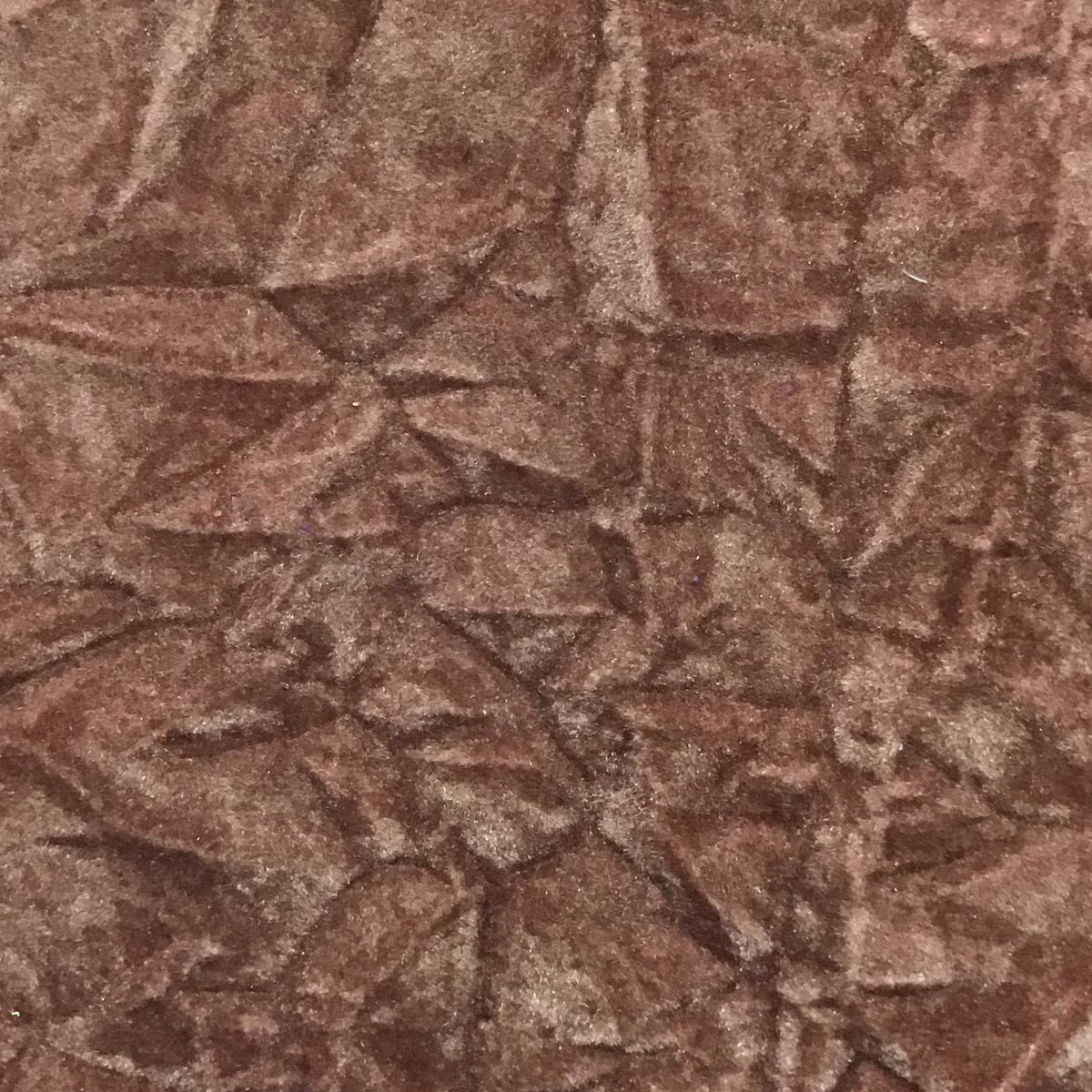 Rust Flocking Crushed Velvet Upholstery Fabric