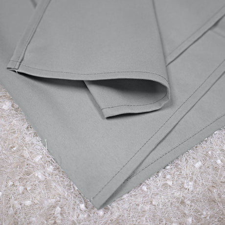 Square Polyester Table Overlay Topper 72x72 Silver