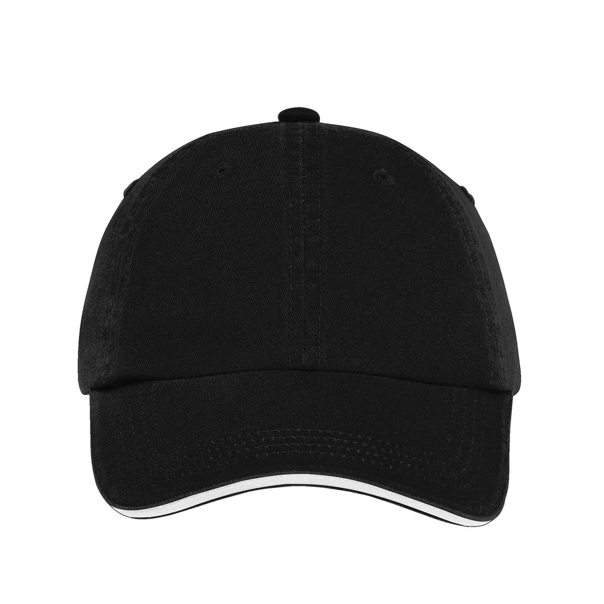 Sandwich Bill Cap with Striped Closure