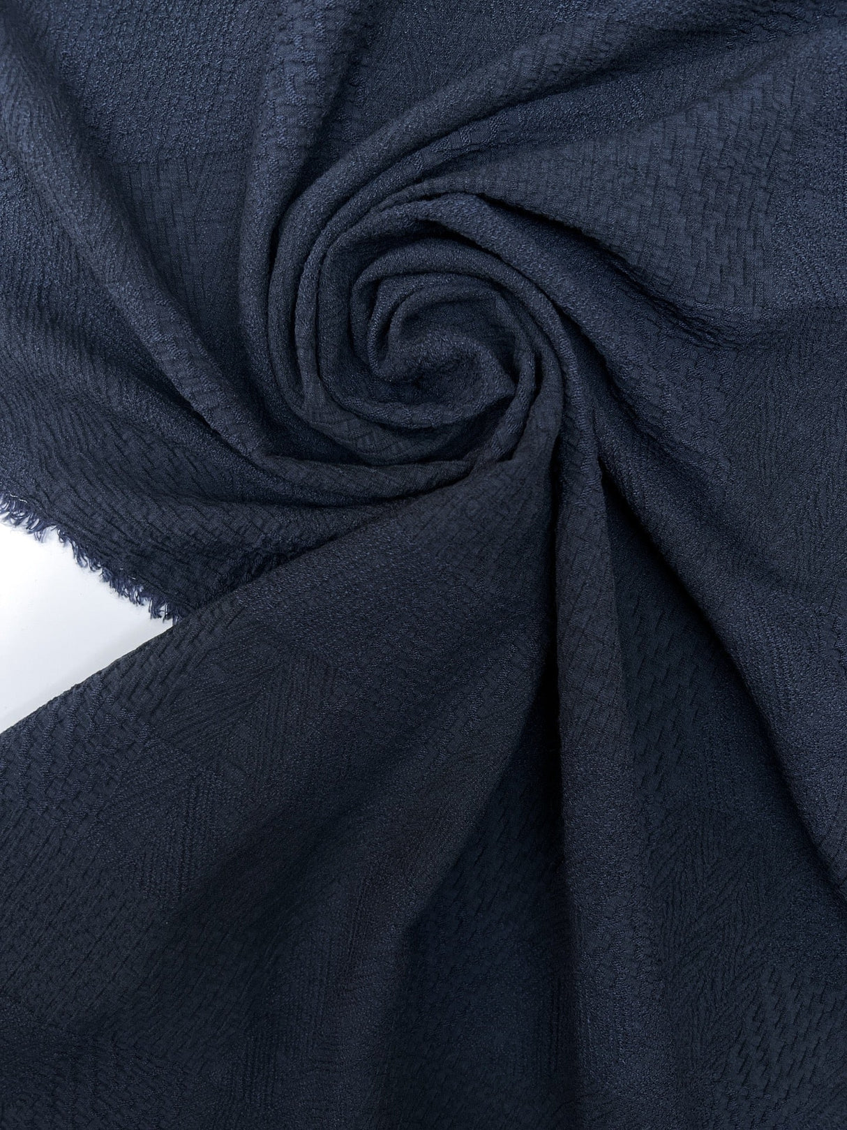 Rayon Blend Woven Geometric Blue