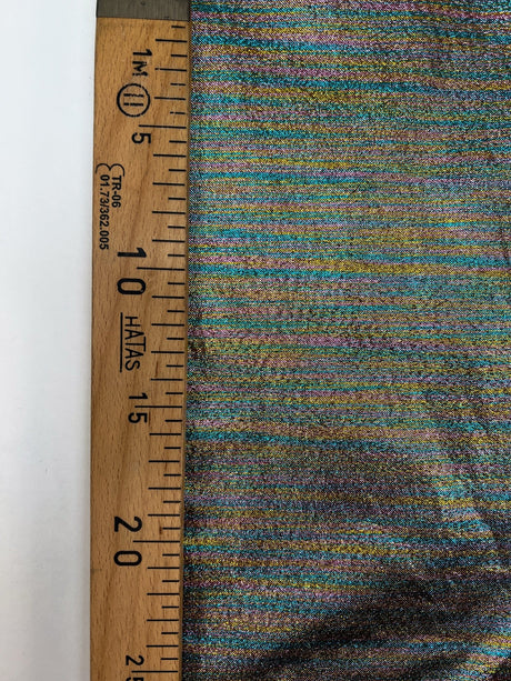 Lurex Polyamide Woven Stripe Fabric