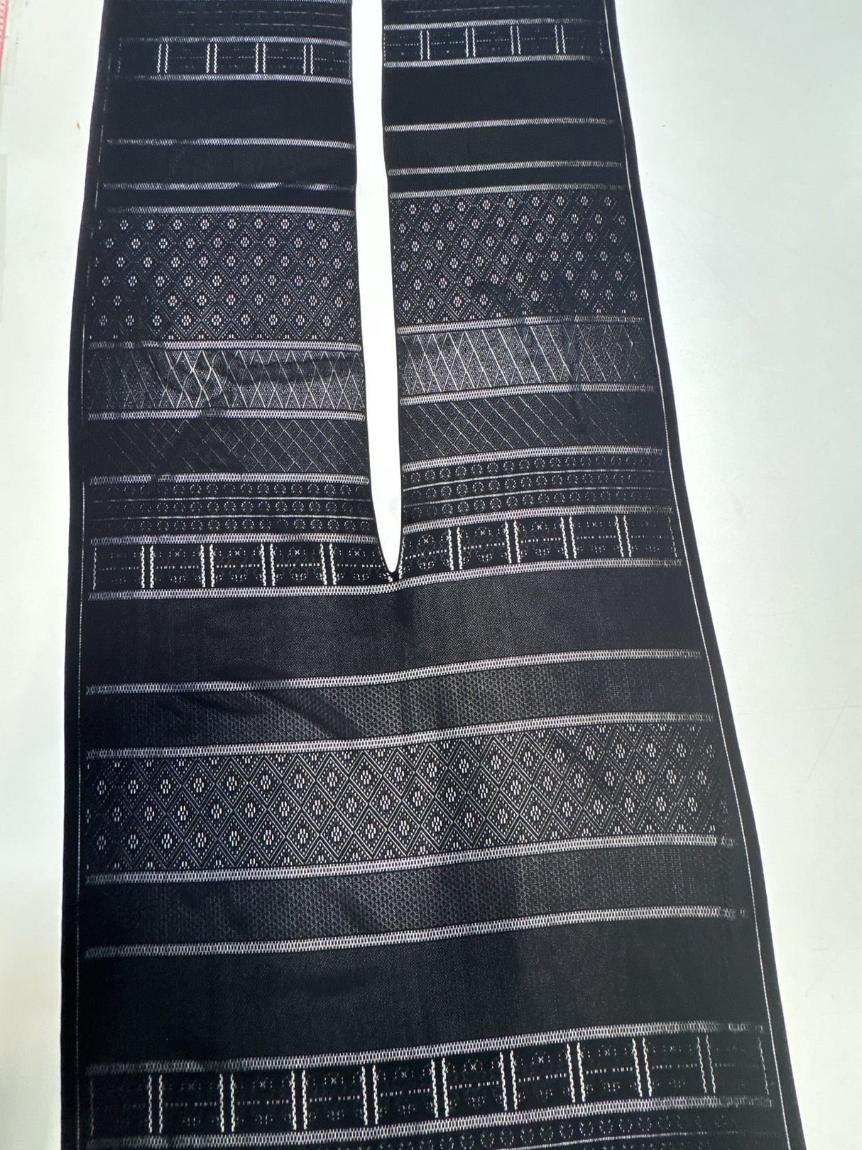 Black Polyamid Elastane Jacquard Knit