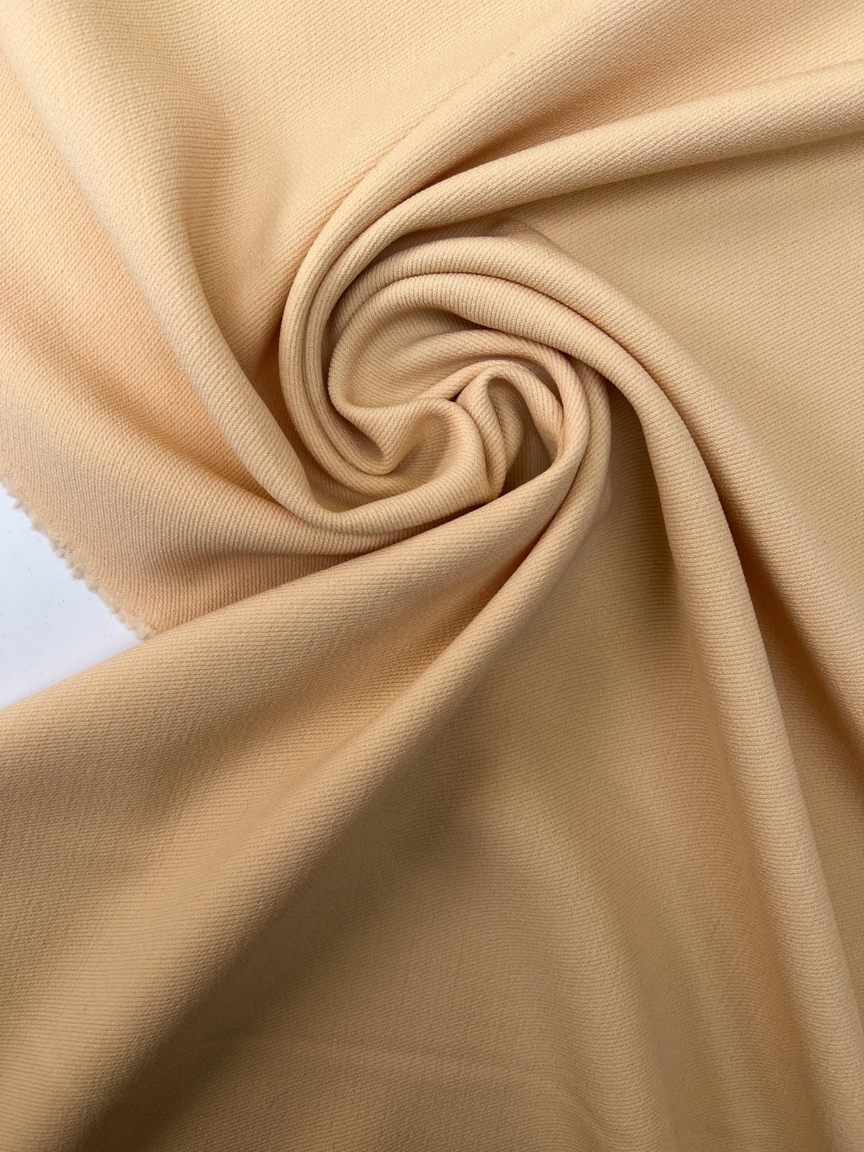 Wool Tweed Beige Stretch Fabric