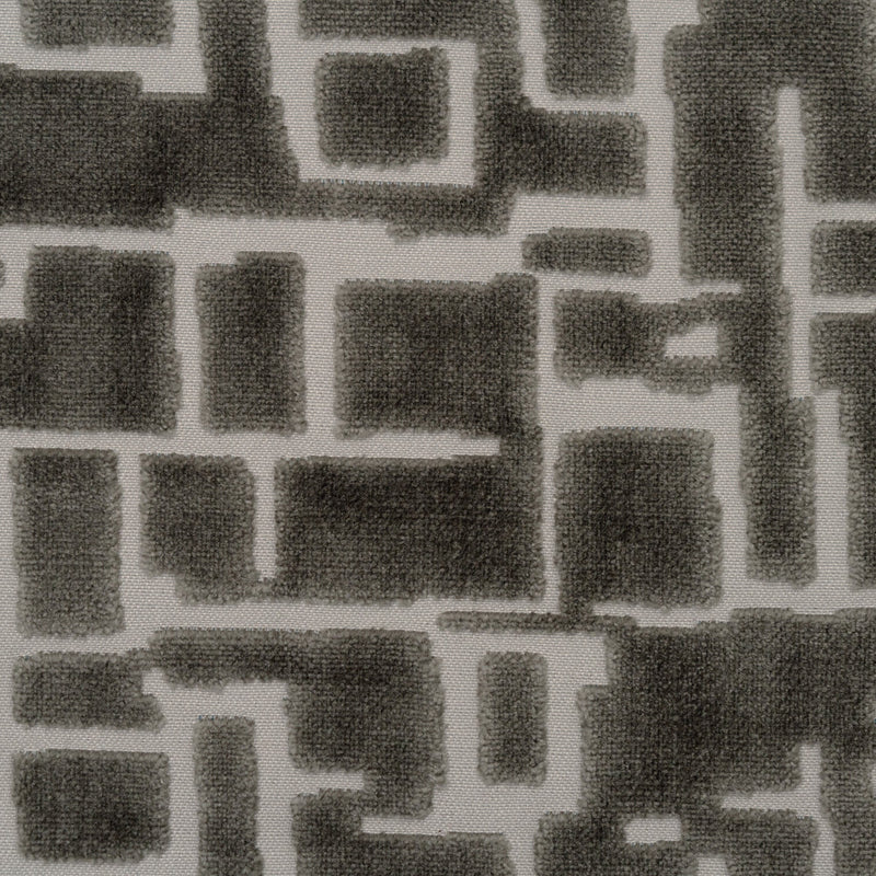 Cut Velvet Upholstery Fabric Maze Geometric