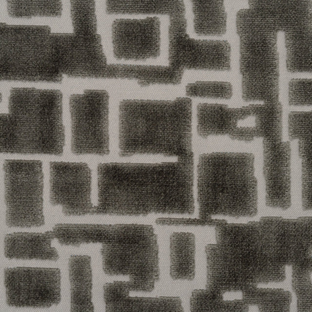 Cut Velvet Upholstery Fabric Maze Geometric