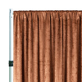 Velvet Backdrop Drape 10 ft x 57 in Copper