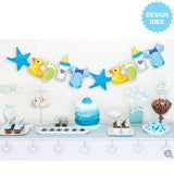 Foil Balloon Baby Boy Garland 41 Inch