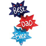 Foil Balloon Best Dad Ever Burst 41 Inch