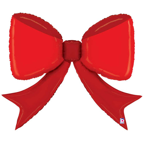 Foil Balloon 41 Inch Red Bow