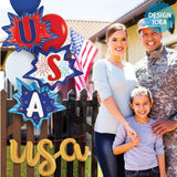 Foil Balloon USA Burst 41 Inch Patriotic