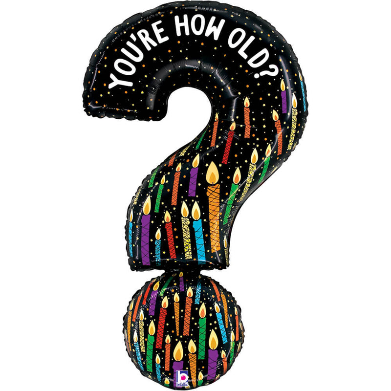 Foil Balloon You're How Old? Candles 41 Inch