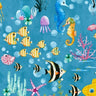 Printed Spandex Under The Water Ocean Swimwear Fabric