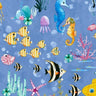 Printed Spandex Under The Water Ocean Swimwear Fabric
