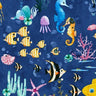 Printed Spandex Under The Water Ocean Swimwear Fabric
