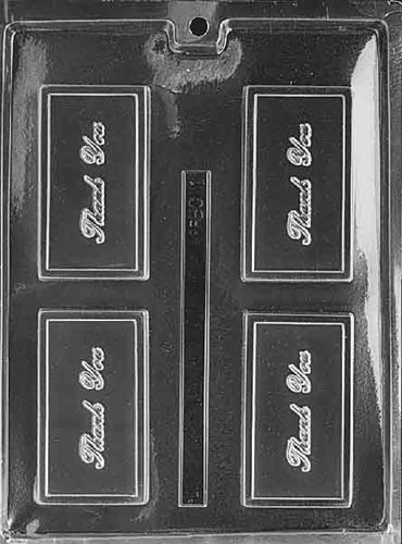 Thank You Card Chocolate Mold - LPBC001