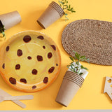 8 Ct. Milk & Cookies Dessert Plates 7" Round Disposable Paper Plates for Birthday Parties & Sweet-Themed Events