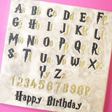 Sweet Stamp Set of Mini Spellbound Upper & Lower Case Letters and Numbers