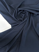 Blue Acetate Elastane Crepe
