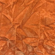 Orange Flocking Crushed Velvet Upholstery Fabric