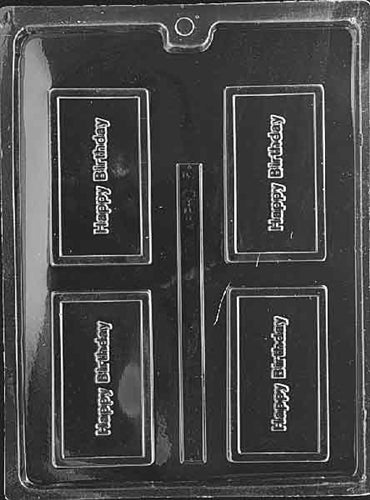 Happy Birthday Card Chocolate Mold - LPBC005