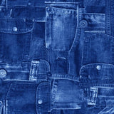 Printed Spandex Denim Look Stretch Fabric