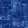 Printed Spandex Denim Look Stretch Fabric