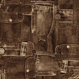 Printed Spandex Denim Look Stretch Fabric