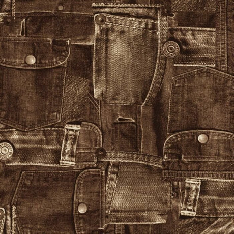 Printed Spandex Denim Look Stretch Fabric