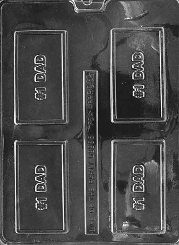 #1 Dad Card Chocolate Mold - LPBC032