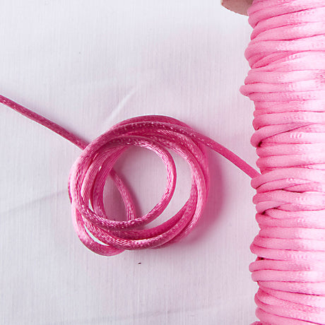1mm Shocking Pink Rattail Cord