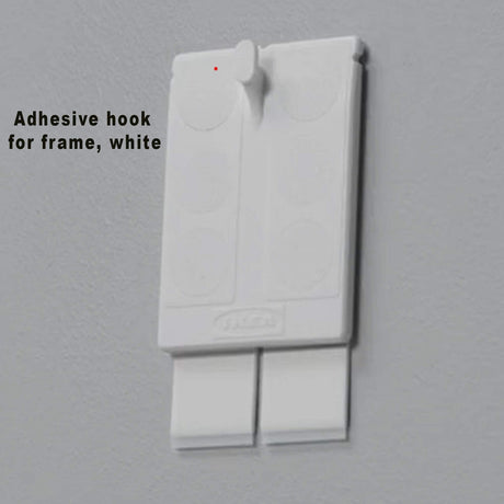 White Adhesive Hook for Frames – No Drilling Needed for Easy Picture Hanging