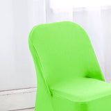 1 Piece Apple Green Stretch Spandex Chair Cover for Fresh Folding Seating