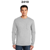 Gildan® Crewneck Ultra Cotton Long Sleeve Pocket T-Shirt