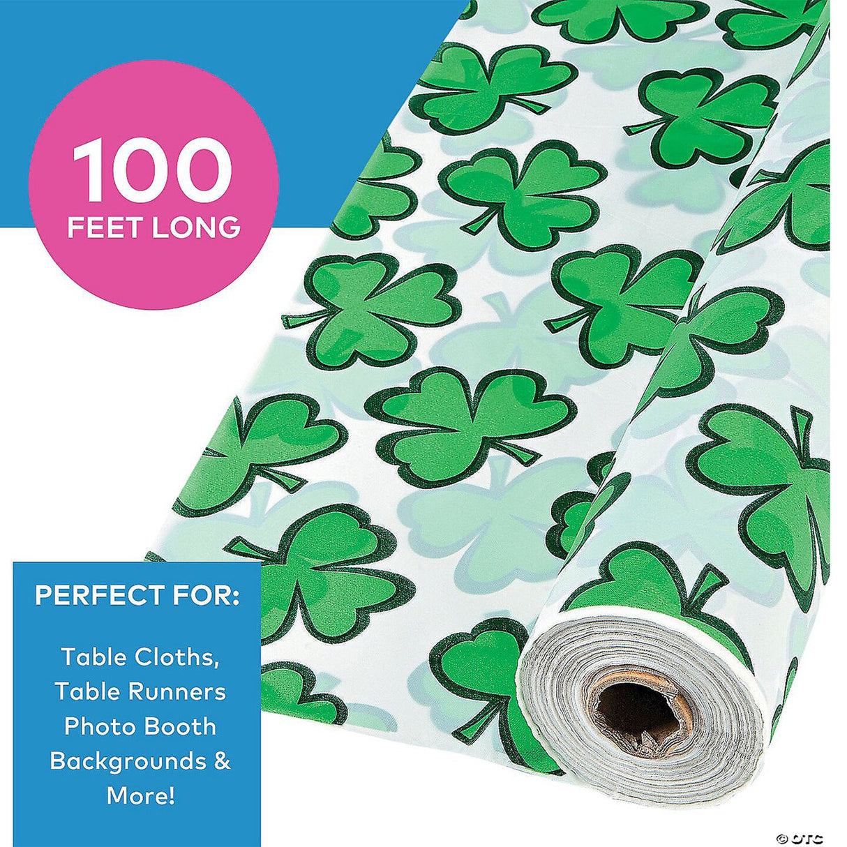 Patrick’s Plastic Tablecloth Roll 40" x 100 ft. St.