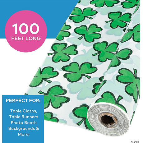 Patrick’s Plastic Tablecloth Roll 40" x 100 ft. St.
