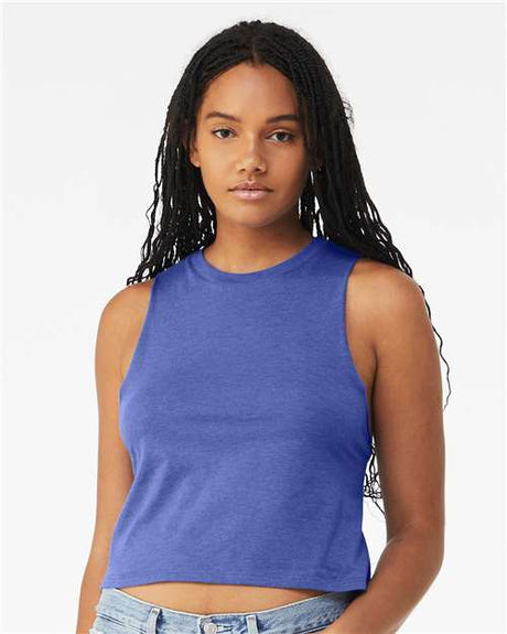 BELLA+CANVAS® Women's Racerback Crop Tank Soft & Stylish Fit