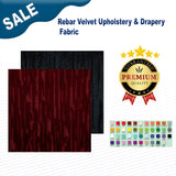 1 Yard Rebar Velvet Upholstery & Drapery Fabric