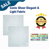 1 Yard Conic Sheer Elegant & Light Fabric