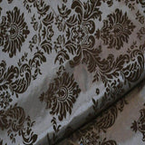 Damask Flocking Taffeta Fabric - 60" Wide for Curtains, Apparel, and Décor
